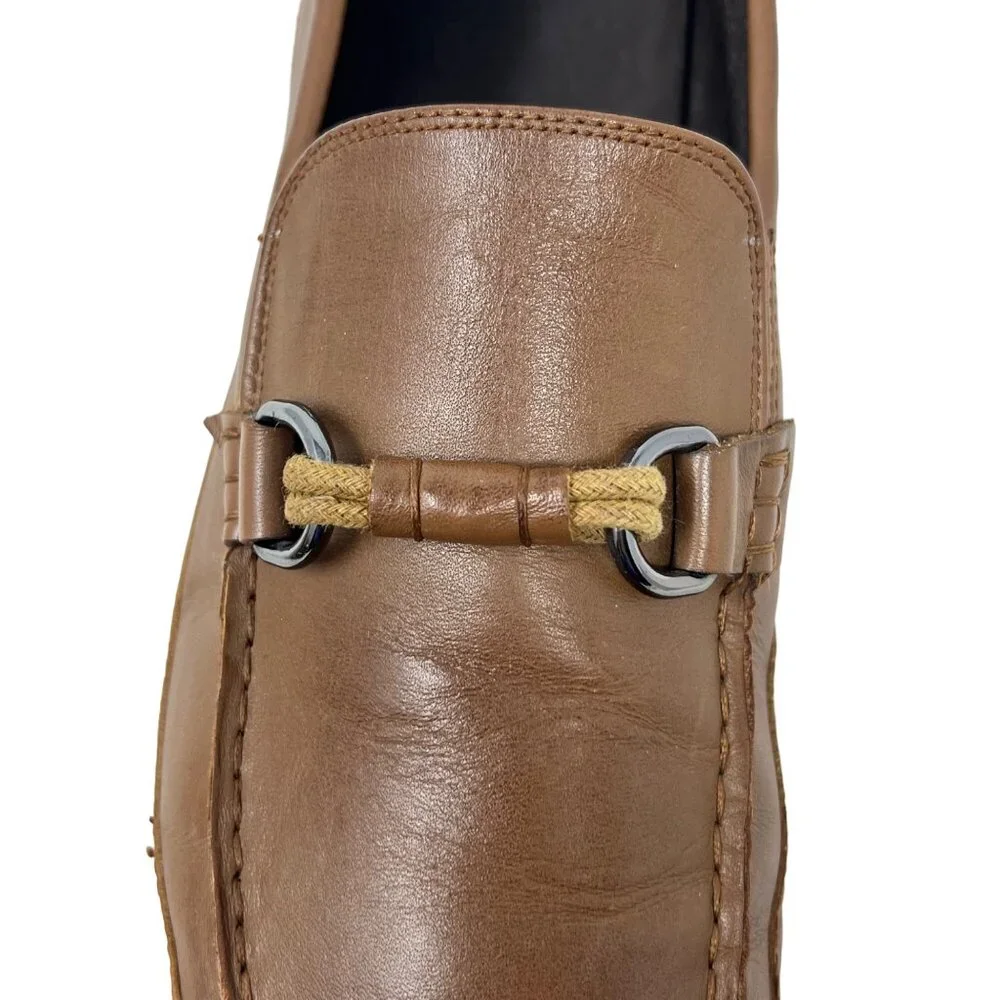 Clarks Rage Mens 60683732 Leather Moc Toe Loafer‎ Cord and LeatherAccent 10.5